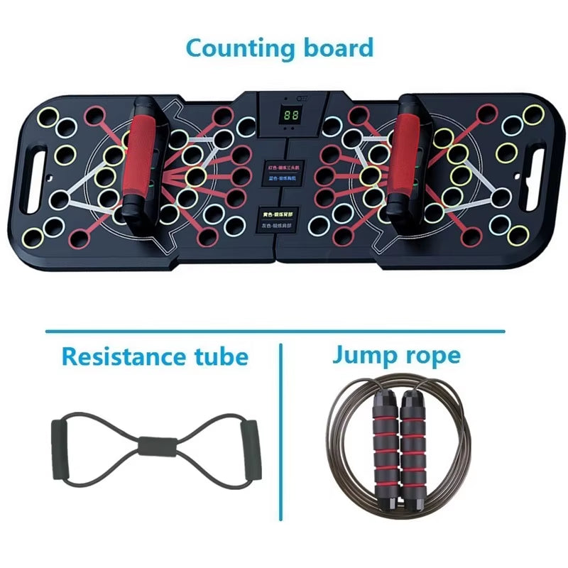 Multifunctional Counting Push up Board Home Chest Muscle Exercise Training Indoor Electronic Fitness Support Push-Up Rock Stands