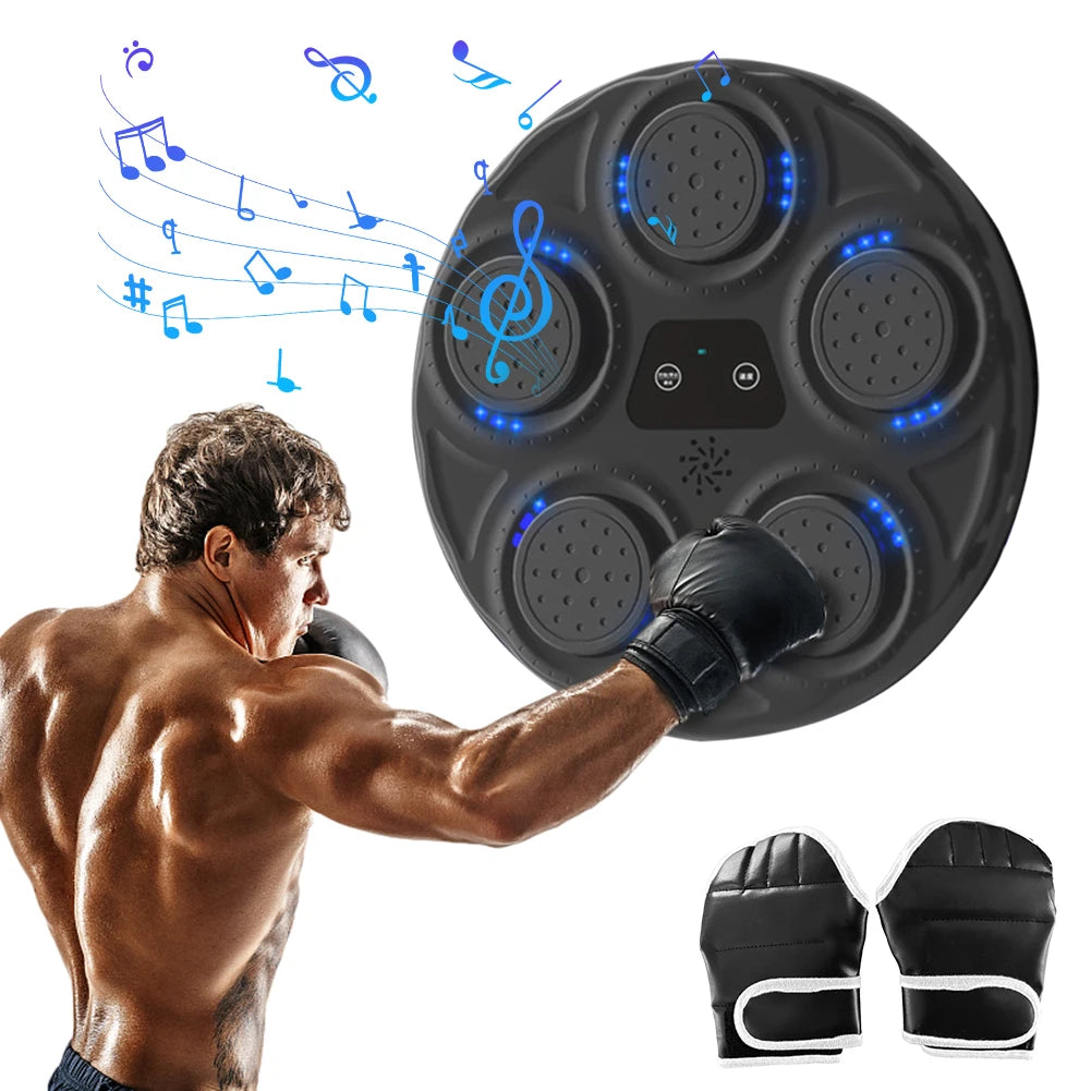 Music Boxing Machine Boxing Training Punching Equipment with Lights Smart Boxing Game for Kids Adults Home Exercise