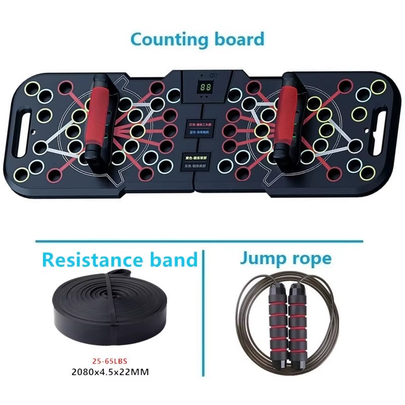 Multifunctional Counting Push up Board Home Chest Muscle Exercise Training Indoor Electronic Fitness Support Push-Up Rock Stands