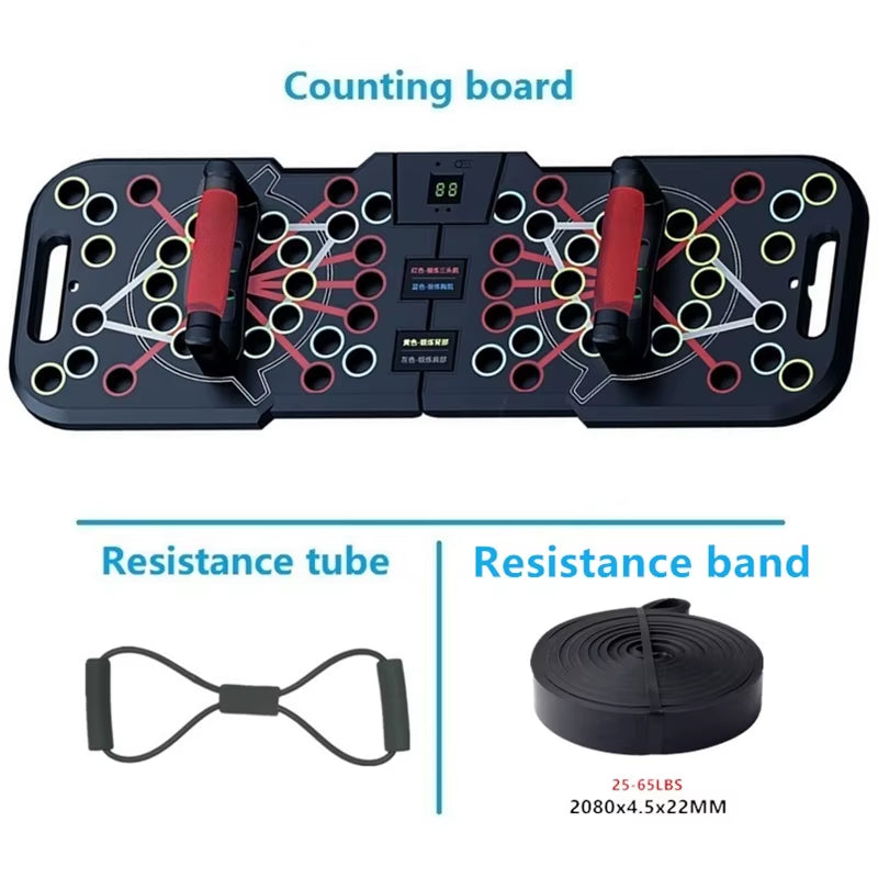 Multifunctional Counting Push up Board Home Chest Muscle Exercise Training Indoor Electronic Fitness Support Push-Up Rock Stands