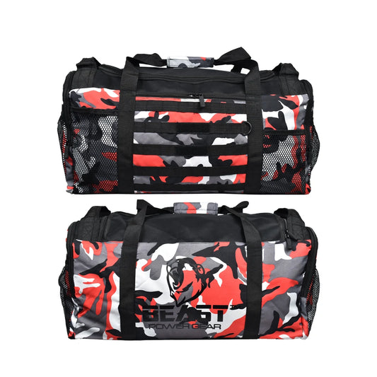 Gym Duffle Bag- Workout, Boxing, MMA, Sports Bag with Shoes Compartment and Adjustable Shoulder Strap for Men and Women.