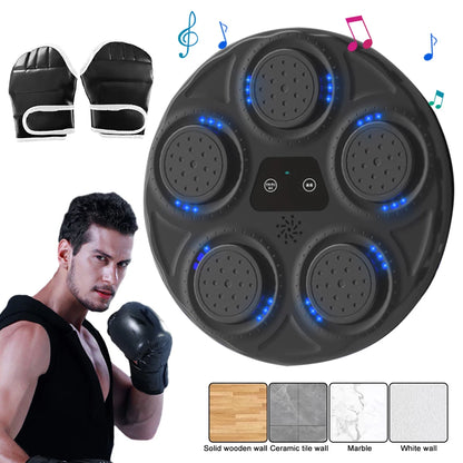 Music Boxing Machine Boxing Training Punching Equipment with Lights Smart Boxing Game for Kids Adults Home Exercise