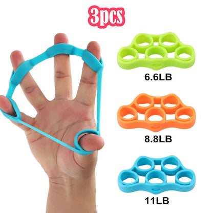 Finger Exerciser Hand Strengthener Wrist Forearm Grip Trainer Resistance Band US