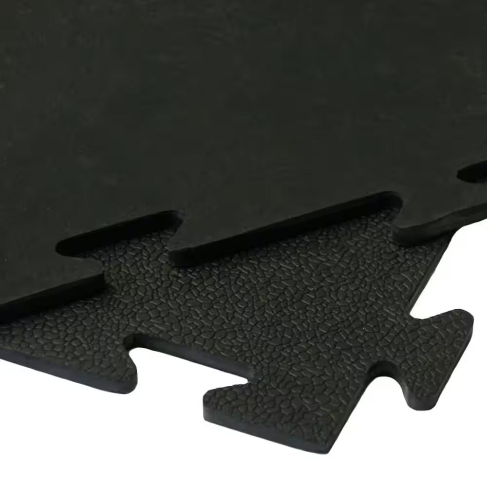 Armor-Lock (Fitness) 3/8 In. X 20 In. X 20 In. Black Interlocking Rubber Tiles (16-Pack, 44 Sq. Ft.)