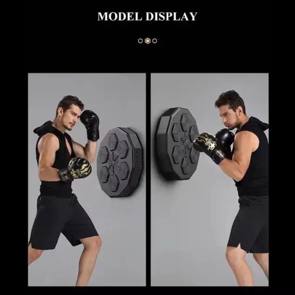 LED Electronic Music Boxing Machine Home Wall Mount Smart Music Boxer for Adults Teens Home Exercise Music Boxer