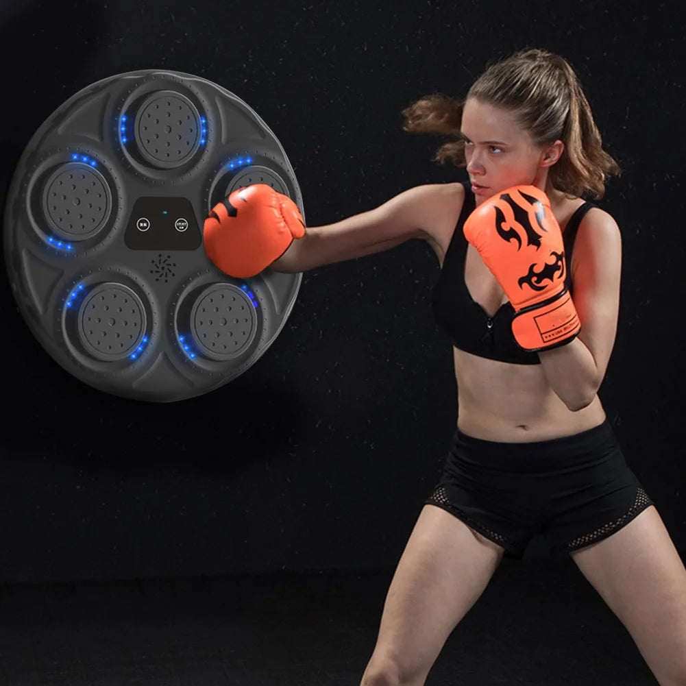 Music Boxing Machine Boxing Training Punching Equipment with Lights Smart Boxing Game for Kids Adults Home Exercise